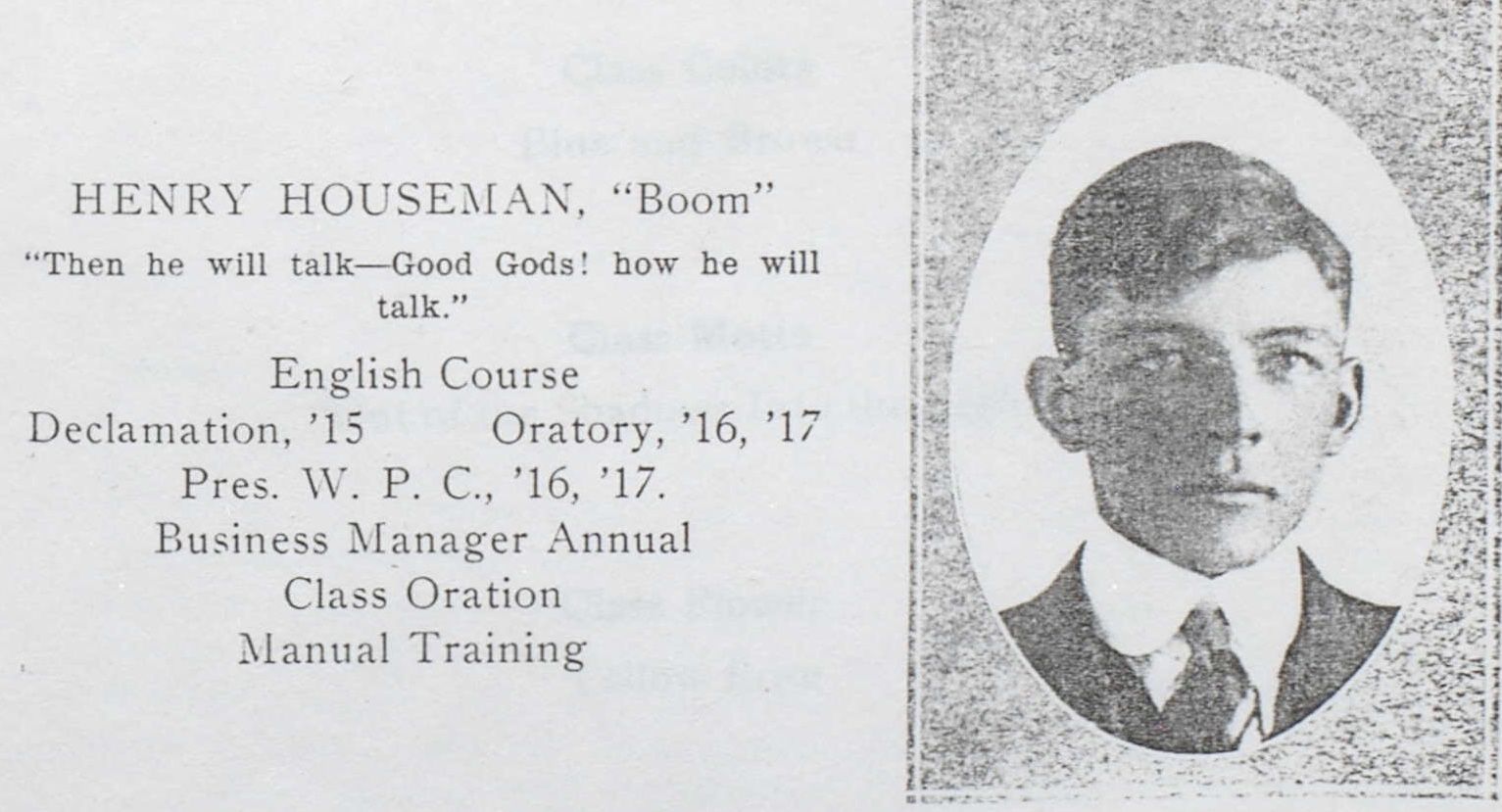 henry houseman.